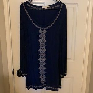 Navy Blue Long Sleeved Dress by Lovestitch